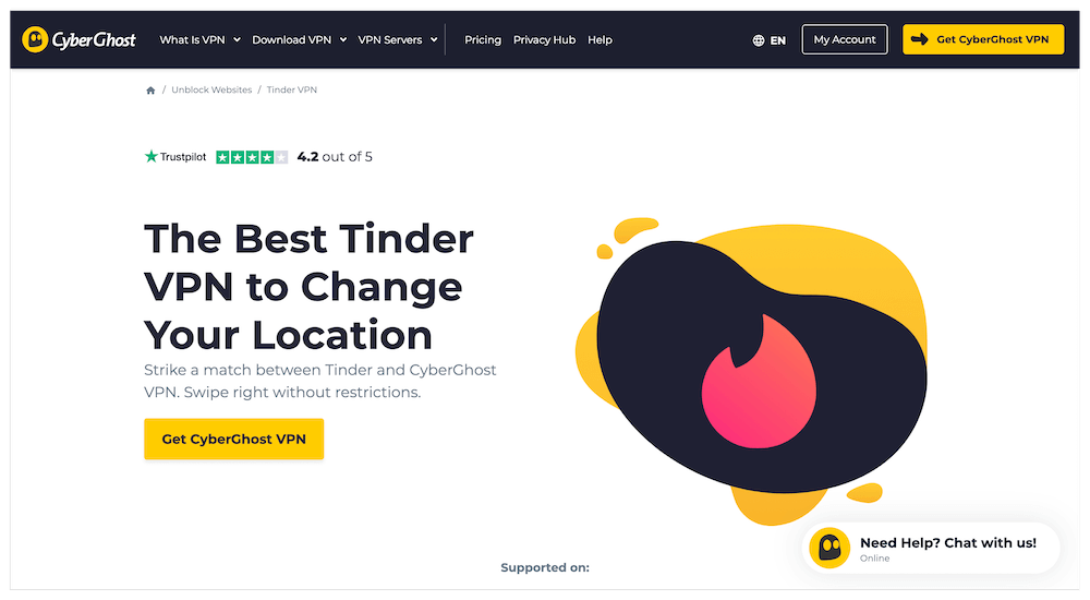 cyberghost tinder