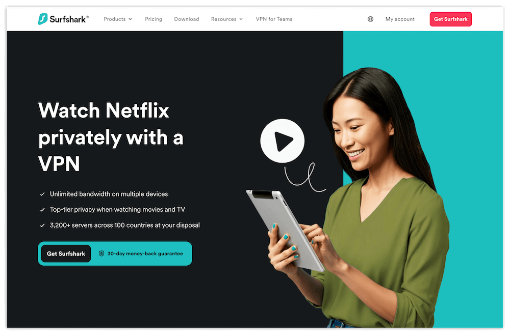 surfshark netflix