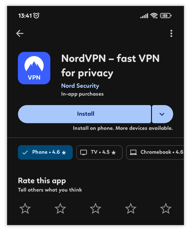 nodvpn install