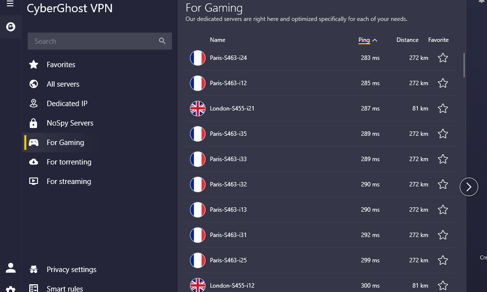 best gaming vpn cyberghost