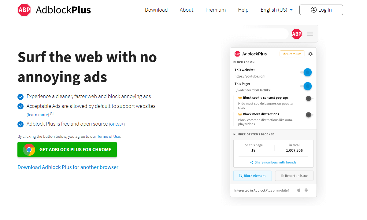 chrome privacy extension adblock plus