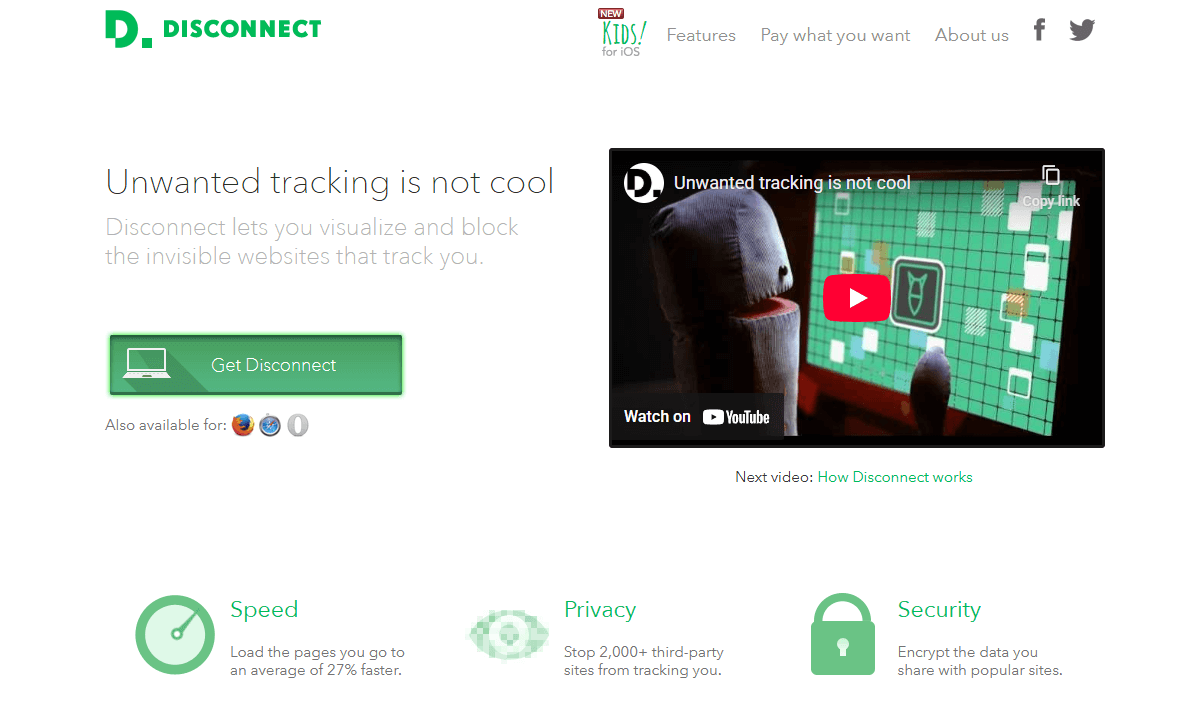 chrome privacy extension disconnect