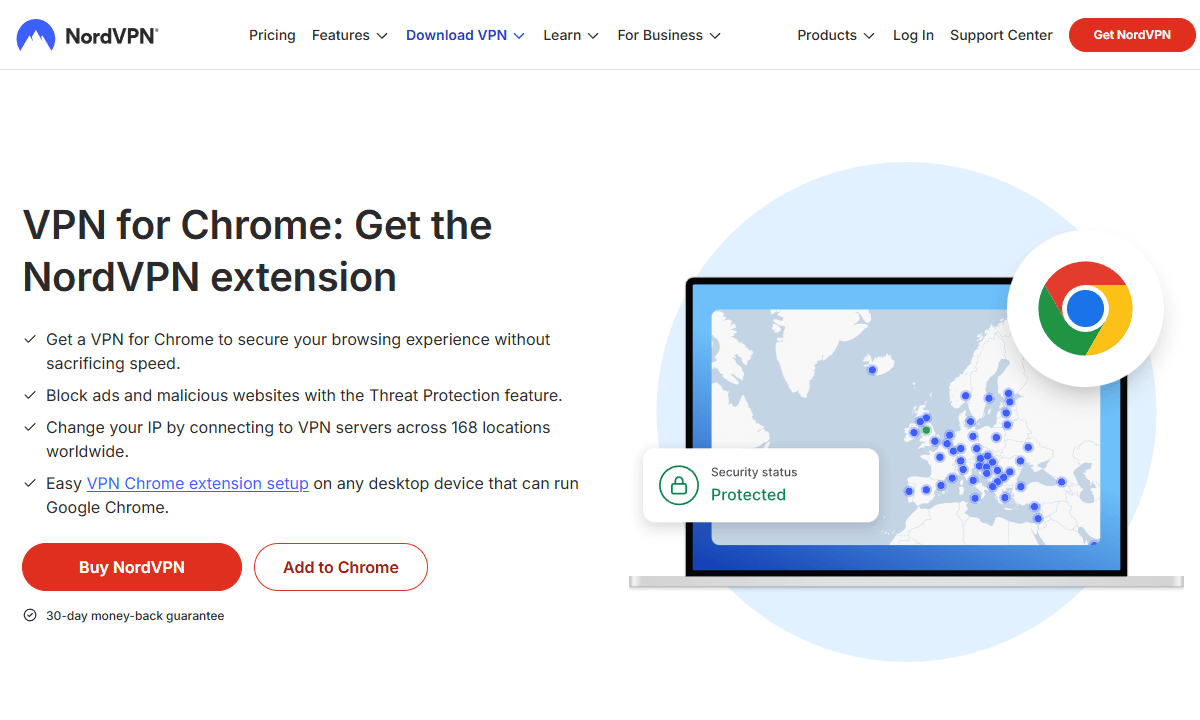 chrome privacy extension nordvpn