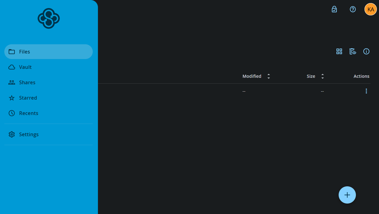 private cloud storage sync com ui