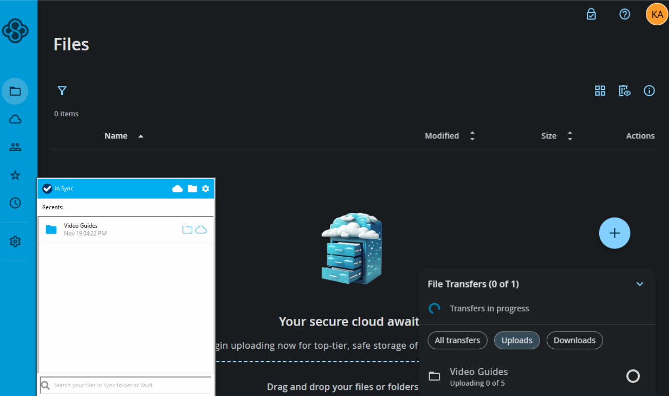 private cloud storage sync com