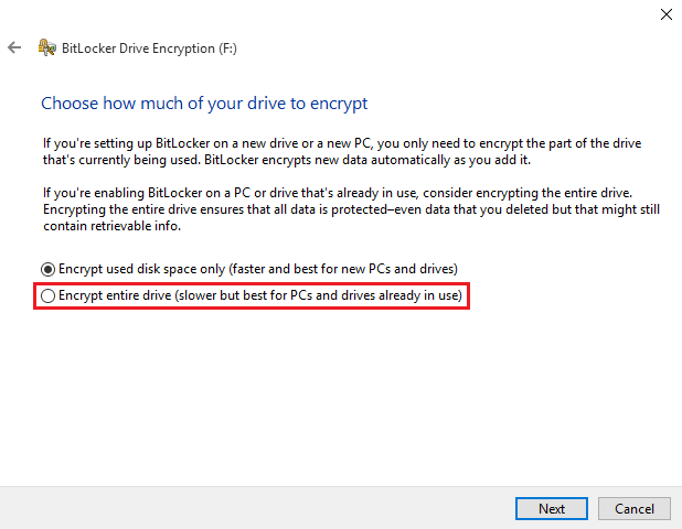 best encryption windows back up drive