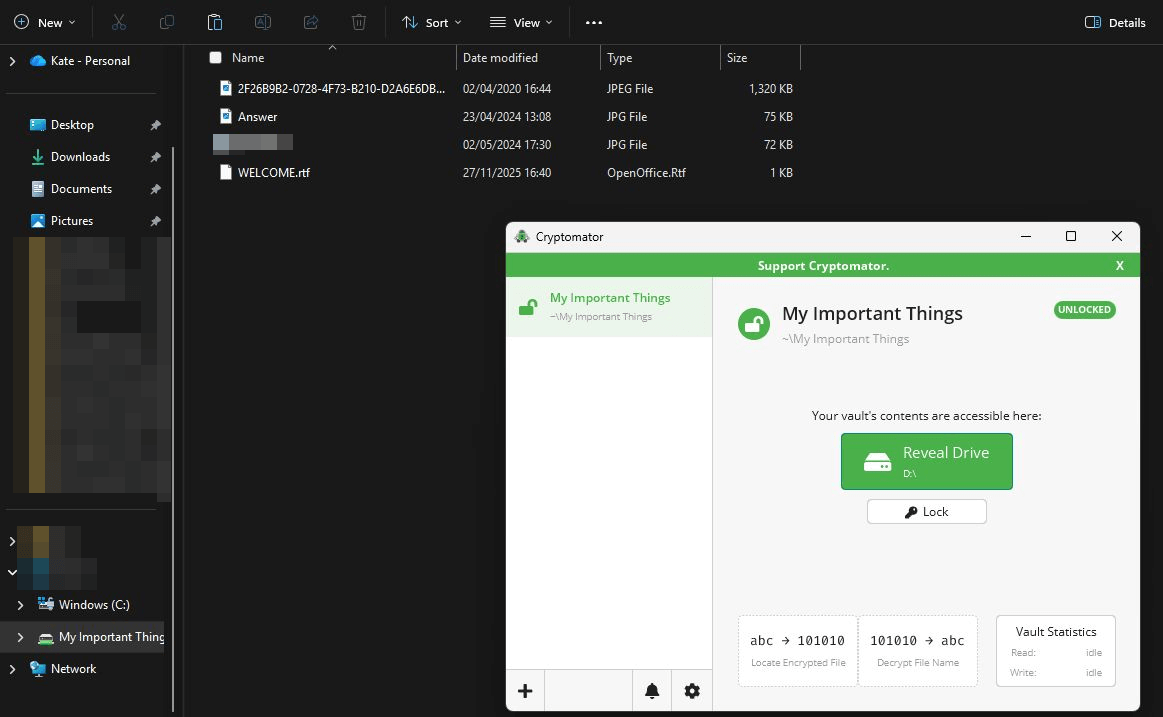 best encryption windows cryptomator file
