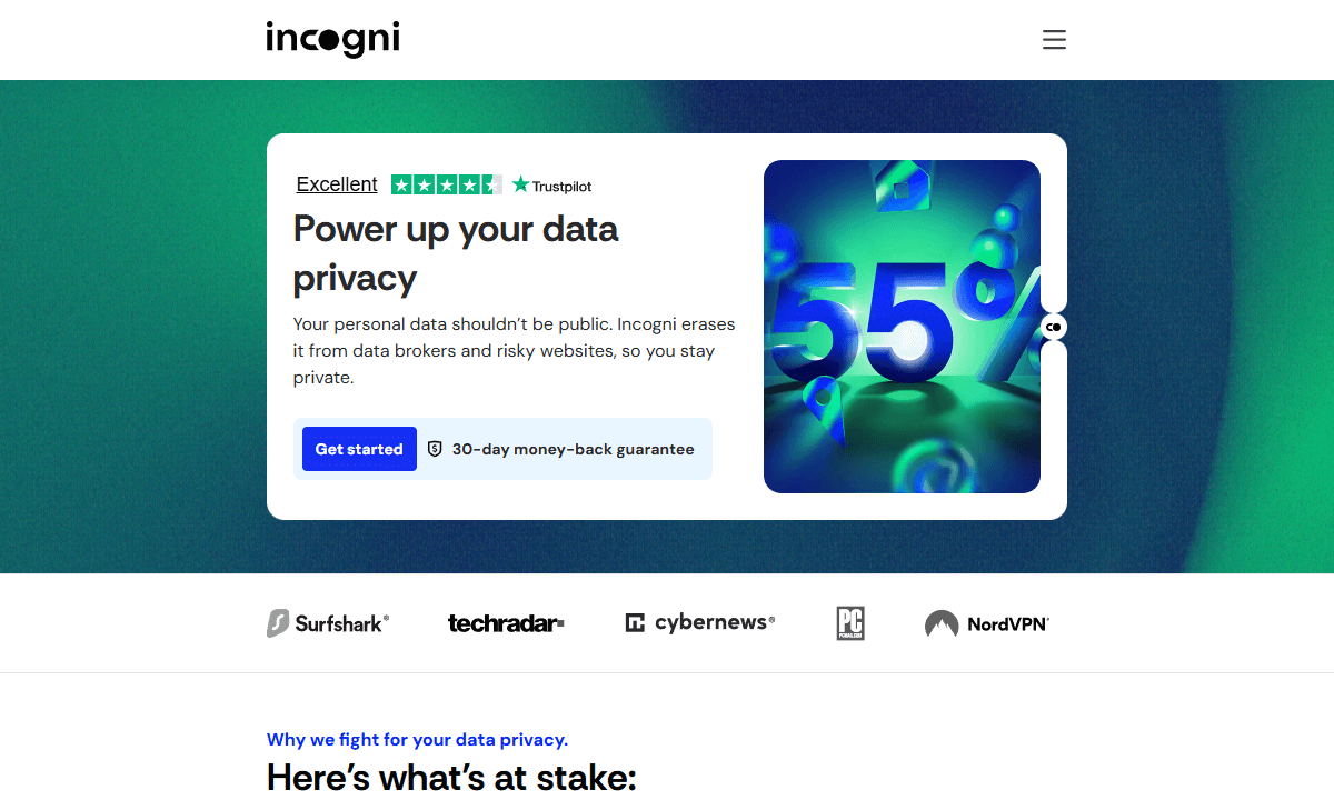 best privacy software incogni