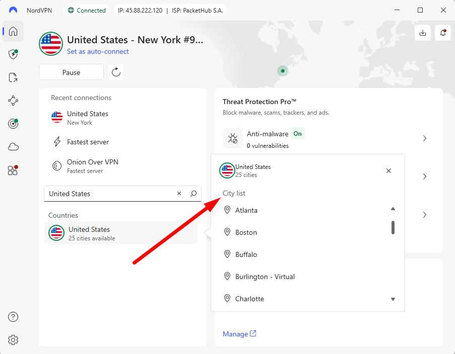 best vpn espn plus choose server