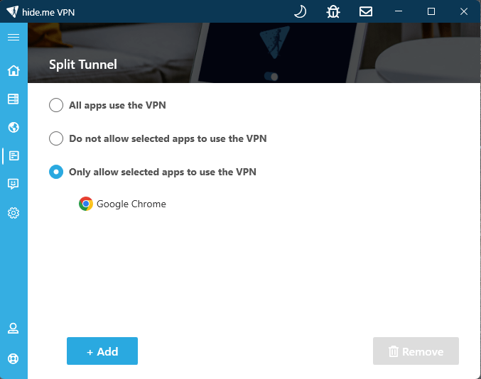 free 
streaming vpn hide me split tunnel