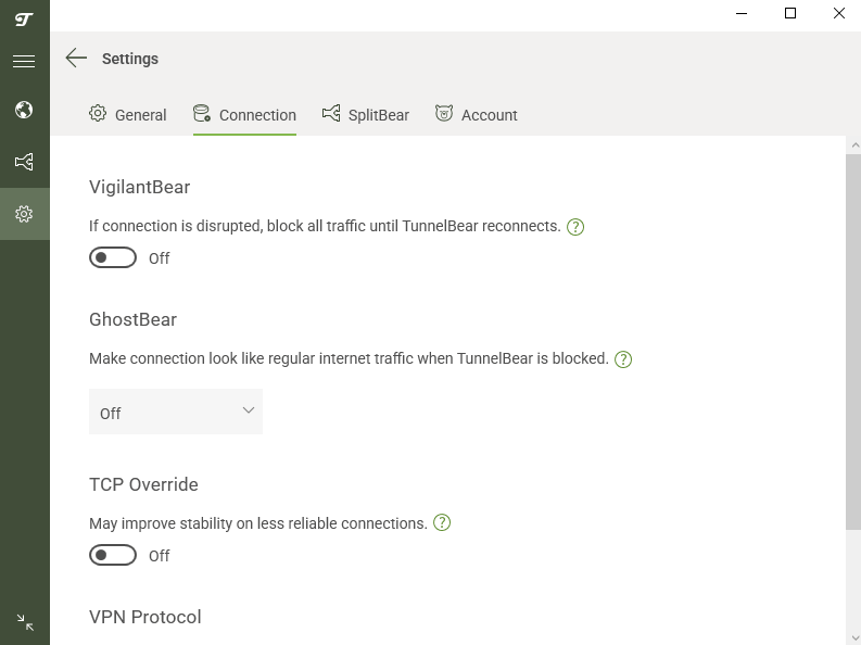 free streaming vpn tunnelbear features