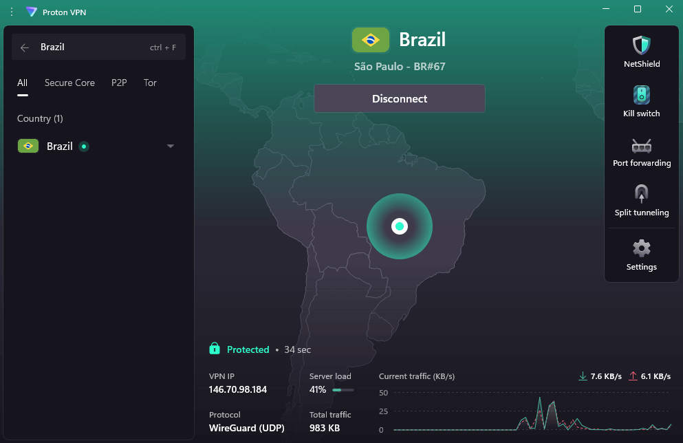 brazil vpn proton vpn