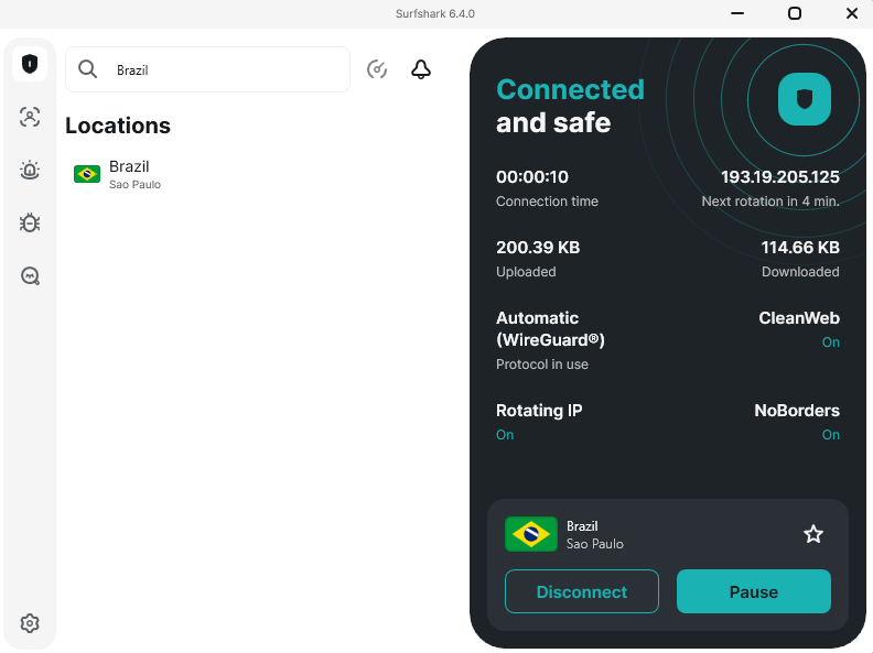 brazil vpn surfshark