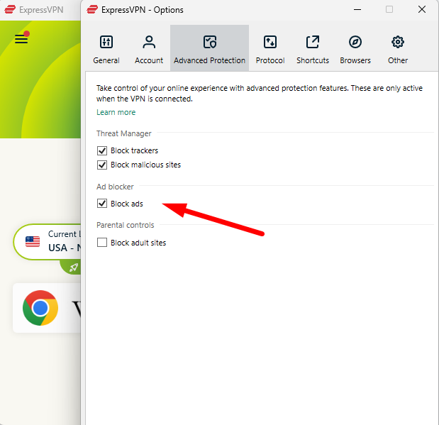 crunchyroll vpn expressvpn ad block