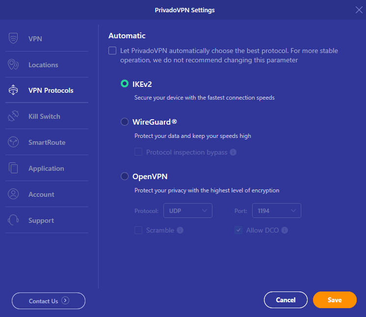 colombia vpn privadovpn settings
