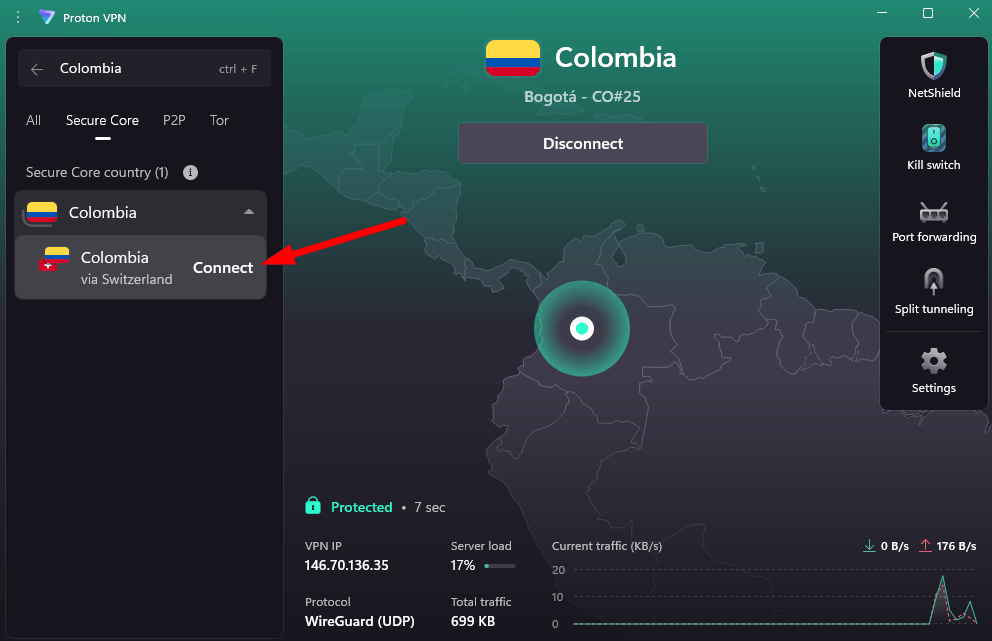 colombia vpn proton vpn secure core