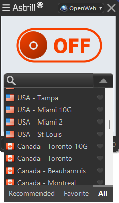 astrill review servers
