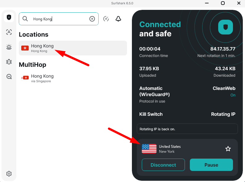 china vpn working connections
